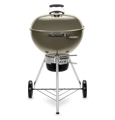 Barbecue a carbone WEBER Master-Touch GBS C-5750 grigio fumo, Gourmet BBQ System, con griglia in acciaio da 57 cm, raccogli cenere rimovibile e sistema di pulizia One-Touch