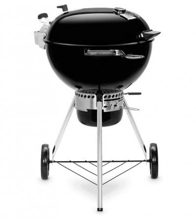 Barbecue a carbone WEBER Master-Touch GBS Premium E-5775 con griglia in acciaio inox Gourmet BBQ System da 57 cm, raccogli cenere rimovibile e sistema di pulizia One-Touch